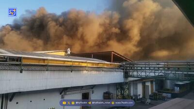 شرکت لبنیانی کاله آمل دچار حریق شد