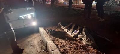 موتورسوار اصفهانی در خط BRT جان باخت