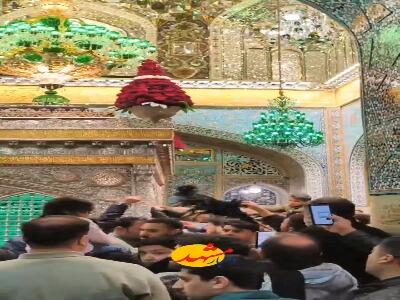  حال و هوای حرم مطهر رضوی در شب وفات حضرت زینب(س)