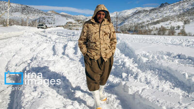  بانه پس از بارش سنگین برف