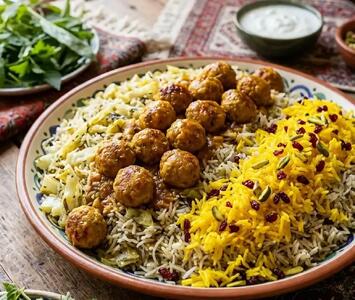  کلم پلو مجلسی با تزیین رستورانی؛ مخصوص مهمانی‌های خاص