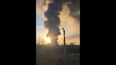 آتش سوزی در کارخانه شرکت کاله - آمل