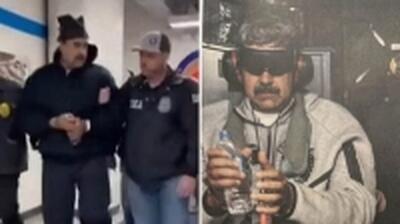 چرا لباس مادورو بعد از دستگیری تغییر می کند؟ / کاپشن و شلوار «نایکی» مادورو چند؟ / مادورو چرا دمپایی پوشیده؟