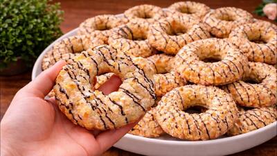  بیسکویت سریع و آسان برای خانواده شما، فوق العاده خوشمزه ! در دهان آب می شود !