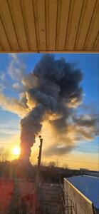 آتش سوزی شرکت کاله در آمل +فیلم