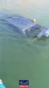 سقوط خودرو به داخل سد مهاباد و جان باختن راننده