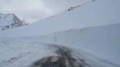 ارتفاع ۵ متری برف در «گله‌بادوش» الیگودرز