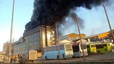 جزئیات آتش‌سوزی در یکی از بخش‌های شرکت کاله آمل / کارگران آسیب ندیدند