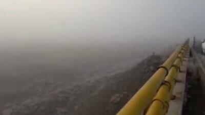  فیلم / مه غلیظ در جادۀ چناران-مشهد