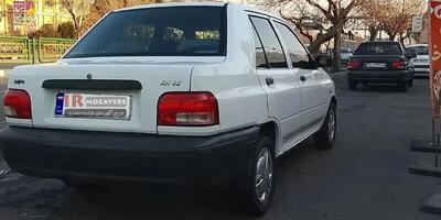 حراج 360/000/000 تومانی پراید تیپ 131SE مدل 1398 به رنگ سفید روغنی (توقیفی دولت)