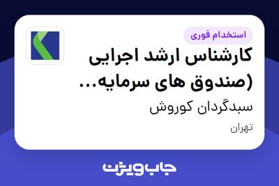  استخدام کارشناس ارشد اجرایی (صندوق های سرمایه گذاری کالایی) در سبدگردان کوروش