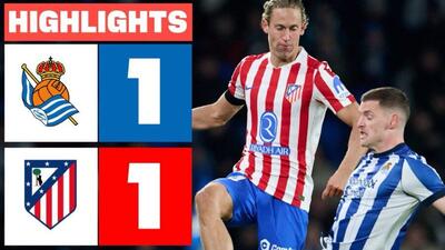 ویدیو| خلاصه بازی رئال سوسیداد ۱ - اتلتیکومادرید ۱/ دور و دورتر از بارسا و رئال!