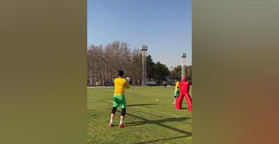 ویدیو| تمرین خاص پیام نیازمند در میان آدمک‌ها!