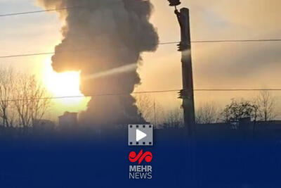 آتش سوزی در کارخانه شرکت کاله واقع در شهر آمل