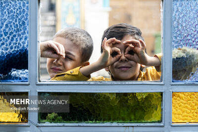 مراسم معنوی اعتکاف دانش‌آموزی در اصفهان
