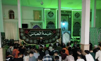  عزاداری معتکفین در سالروز شهادت حضرت زینب(س) در باروق