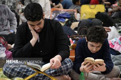  مراسم معنوی اعتکاف در بیرجند