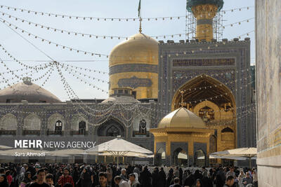  حرم مطهر رضوی در سالروز رحلت عقیله بنی‌هاشم (س) به سوگ نشست