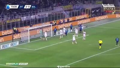 ویدیو: گل سوم اینتر به بولونیا توسط تورام - پارس فوتبال