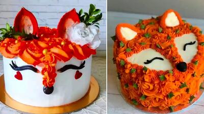 کیک رنگی به شکل روباه؛ انتخابی متفاوت برای آدم های خاص + 15 تصویر شگفت انگیز