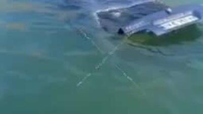  سقوط خودرو به داخل سد مهاباد و جان باختن راننده