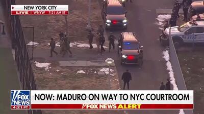  بالگرد حامل مادورو در محوطه دادگاهی در نیویورک فرود آمد