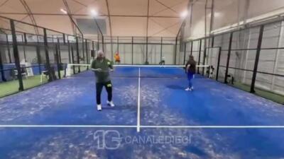  طوفان شدید در چامپینو، زمین بازی پادل سرپوشیده را ویران کرد