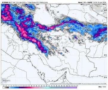 مژده هواشناسی: یک هفته برفی در پیش است! + نقشه