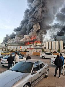 تصاویر دیگر از آتش‌سوزی کارخانه کاله آمل