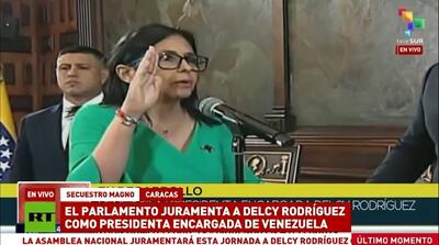  لحظات ادای سوگند جانشین مادورو در ونزوئلا