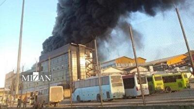 حضور میدانی دادستان آمل در محل آتش‌سوزی شرکت کاله