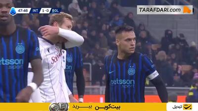  گل لائوتارو مارتینز به بولونیا (اینتر 2-0 بولونیا)