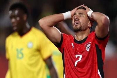 بازیکن تیم ملی فوتبال مصر رباط صلیبی پاره کرد