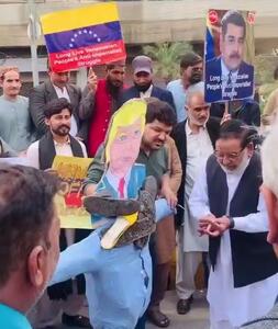  پاکستانی‌ها ترامپ را آتش زدند