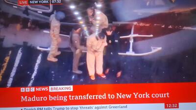 نیکولاس مادورو، رئیس‌جمهور ربوده شده ونزوئلا به دادگاه منتقل شد