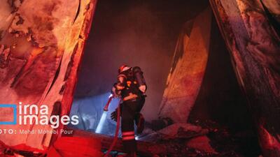 حریق شرکت لبنیاتی کاله در آمل