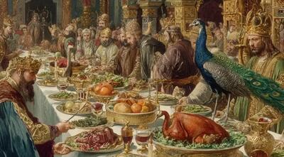  پادشاهان قدیم چه می‌خوردند! از زبان فلامینگو تا خوراک طاووس!