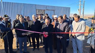  نیروگاه خورشیدی ۶ مگاواتی قاسم آباد تاکستان به بهره برداری رسید 