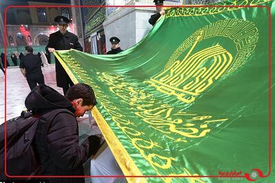  وداع معتکفین در حرم مطهر رضوی