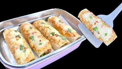  طرز تهیه پیتزا رولی در ۱۰ دقیقه / ایده ای سالم برای مدرسه بچه ها