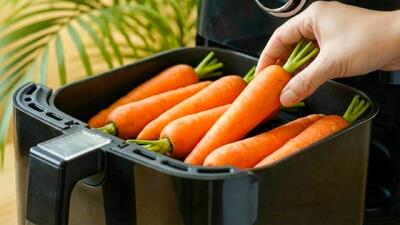  طرز تهیه پوره هویج در هواپز / هویج های کبابی با پوره سیب زمینی