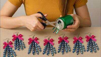  گوشواره های قوطی حلبی: مد جدید و خلاقانه