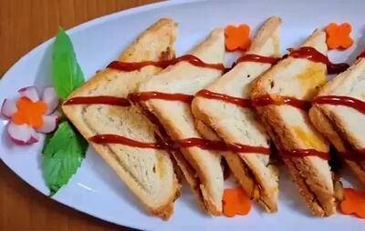 طرز تهیه اسنک مرغ و قارچ خوشمزه و آسان / آموزش اسنک با تمام نکات