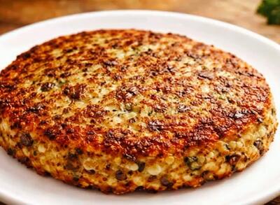  کوکوی گیاهی فوری با قارچ و سیب زمینی / کوکوی بدون گوشت و تخم مرغ!