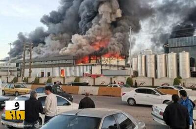  پایان آتش‌ سوزی گسترده در کارخانه کاله آمل