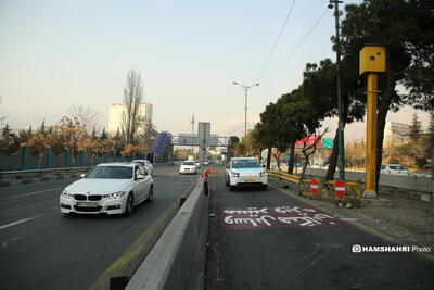 آغاز مسیر اچ او وی در بزرگراه چمران