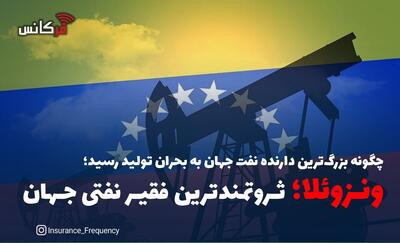  چگونه بزرگ‌ترین دارنده نفت جهان به بحران تولید رسید؛ ونزوئلا؛ ثروتمندترین فقیر نفتی جهان