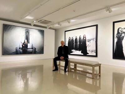 حمیدرضا شفیعی و زنان متفاوت نقاشی های افشین پیرهاشمی در گالری بوم تهران