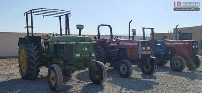 مزایده تراکتور جاندیر های پلاک دار (شرکت ملی کشت و صنعت) به همراه یک دستگاه بیل مکانیکی A912