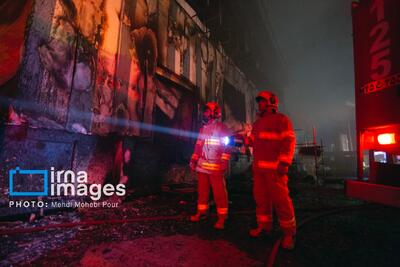 آتش‌سوزی در مجتمع تولید لبنیات کاله آمل